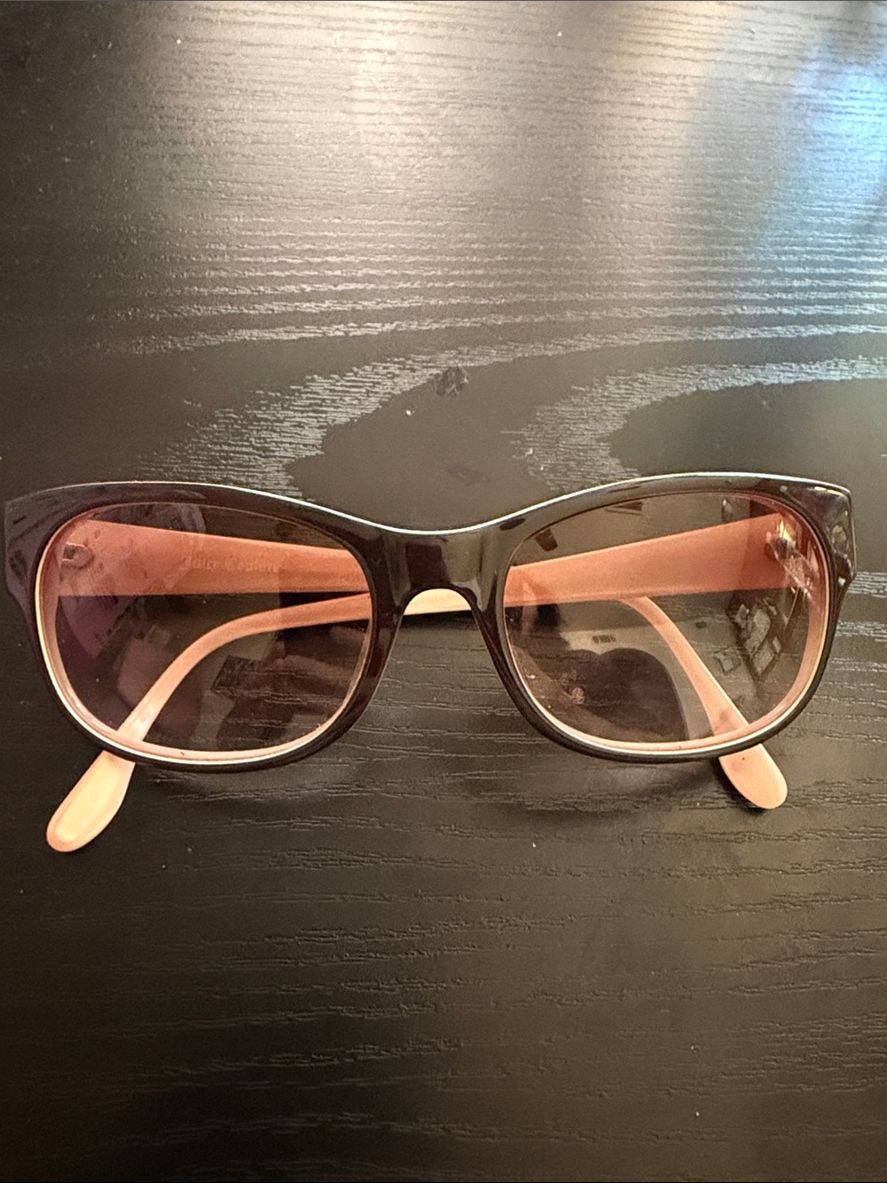 Juicy Couture Black Frames with Pink Temples Sunglasses